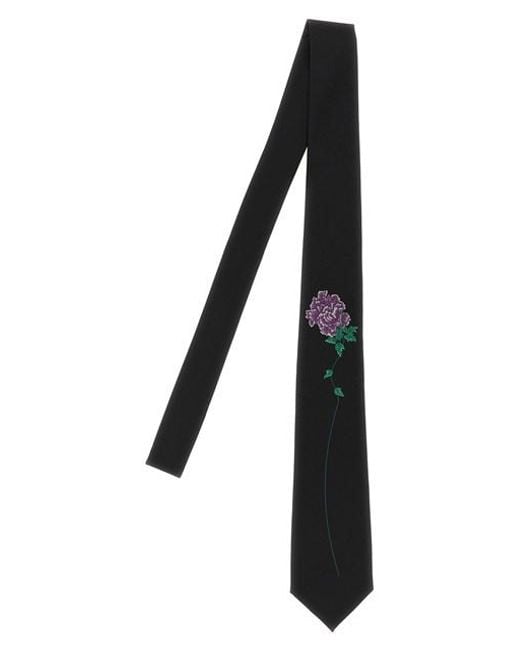 Yohji Yamamoto Black 'derby B' Tie for men