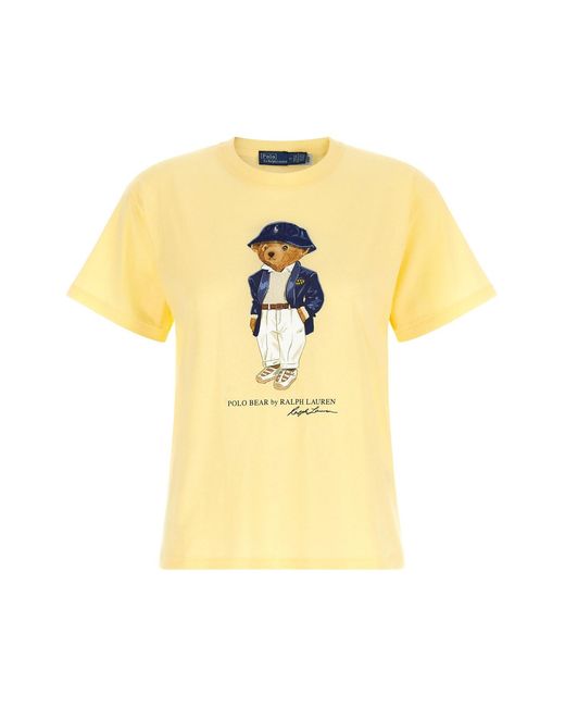 Polo Ralph Lauren Yellow 'polo Bear' T-shirt