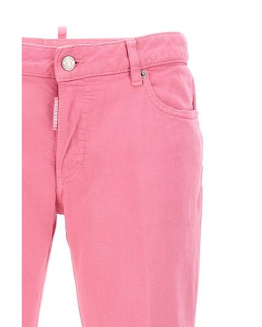 Jeans 'Medium waist flare' di DSquared² in Pink