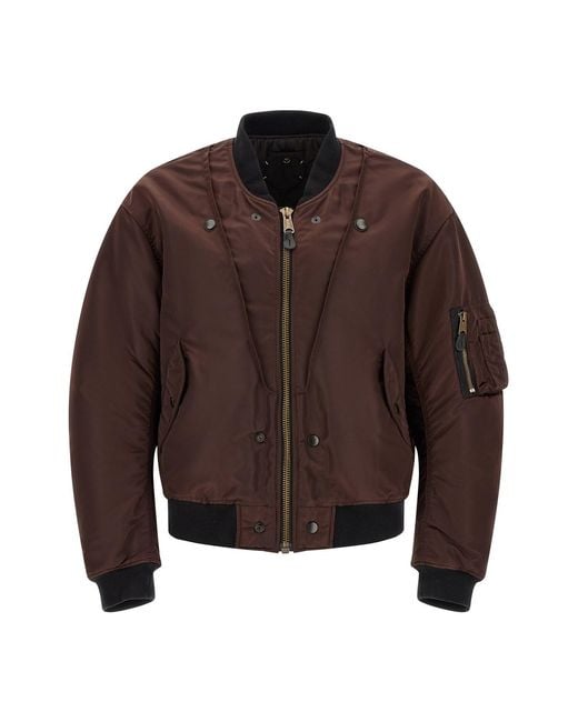 Maison Margiela Brown Reversible Bomber Jacket for men