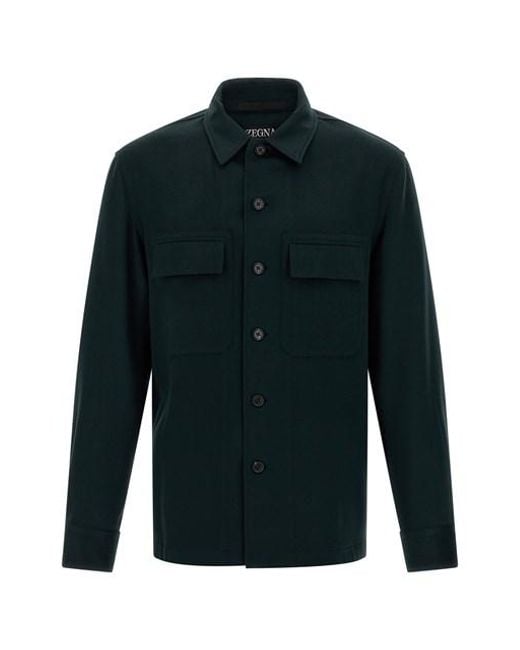 Zegna Blue 'alba' Shirt for men