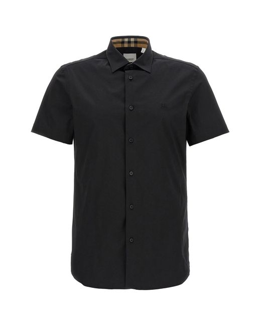 Burberry Black Long-Sleeve Formal Shirt for men