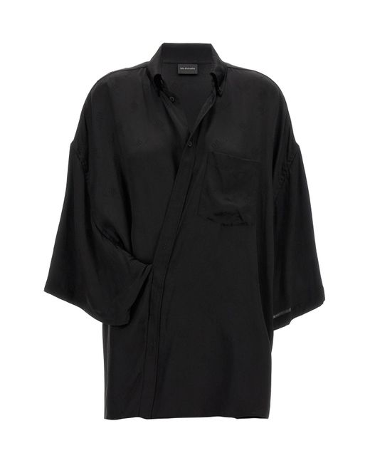 Balenciaga Black 'wrap' Shirt