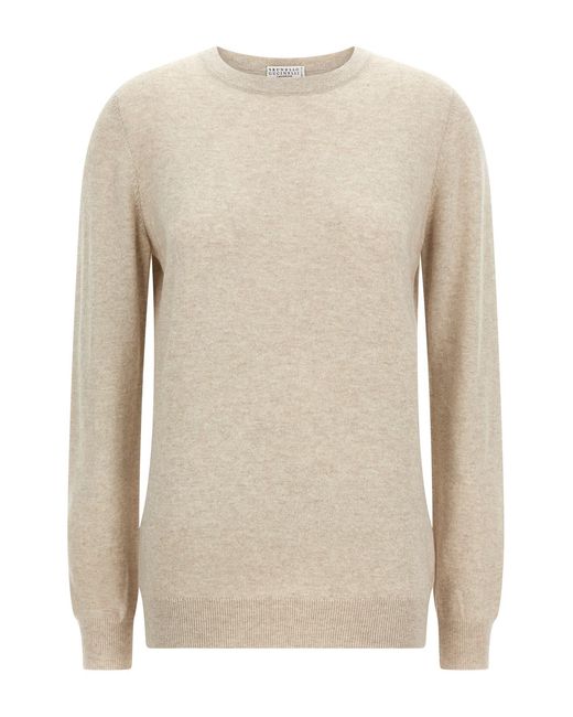 Brunello Cucinelli Natural Cashmere Sweater