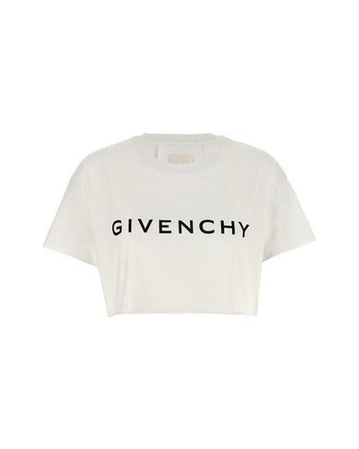 Givenchy Multicolor Logo Cropped T-shirt