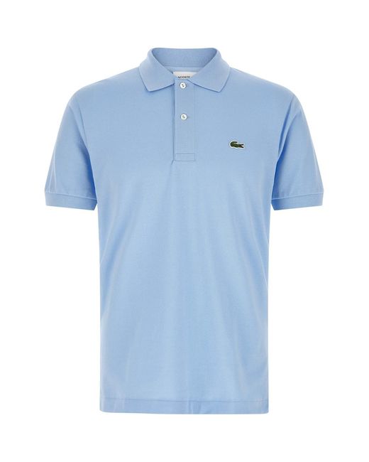 Lacoste Blue Logo Patch Polo Shirt for men