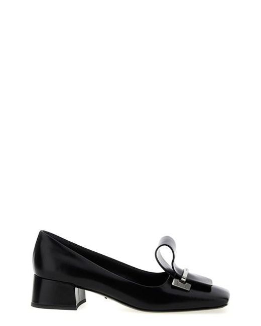 Décolleté Pelle di Prada in Black