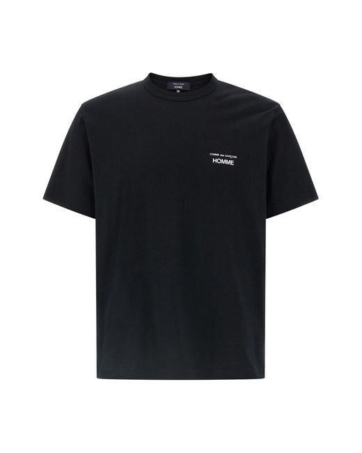 Comme Des Garçons Homme Black Logo T-shirt for men