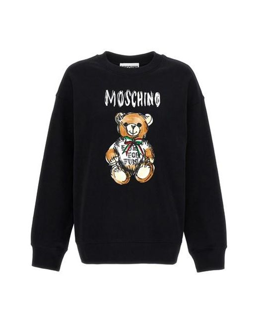 Moschino Blue 'teddy Bear' Sweatshirt