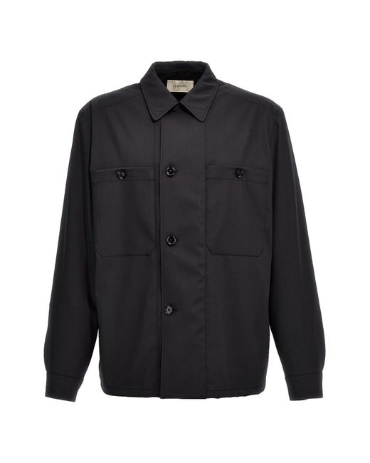Lemaire Überhemd 'Soft Military' in Black für Herren