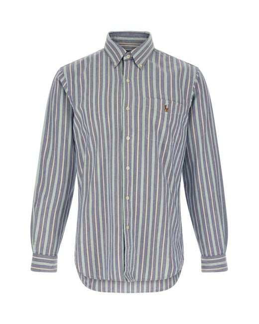 Polo Ralph Lauren Gray 'sport' Oxford Shirt for men