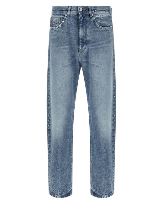 Versace Blue Studded Jeans for men