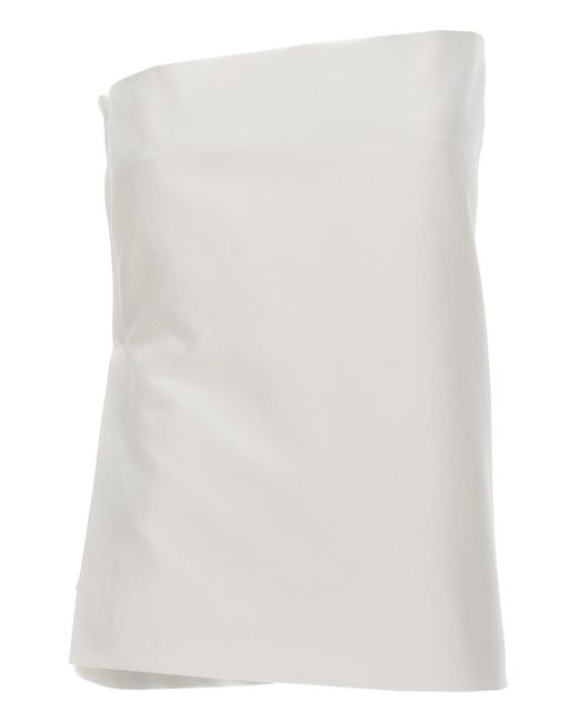 Sportmax White Cotton Blouse