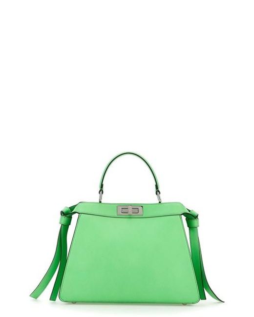 Fendi Green 'peekaboo Iseeu' Midi Handbag