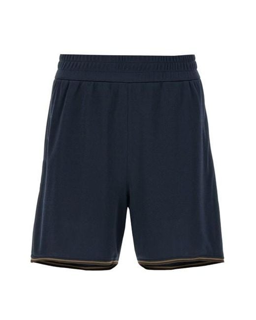 Fendi Blue Bermuda Jacquard Ff for men