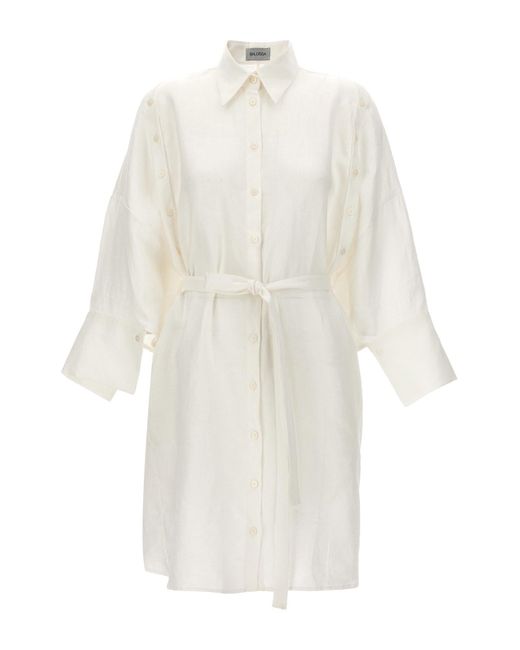 BALOSSA White 'honami' Shirt Dress