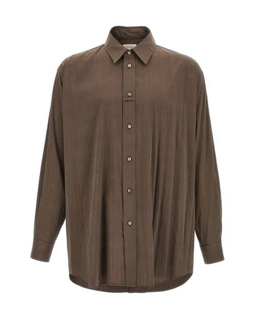 Camicia 'Loop' di Lemaire in Brown da Uomo