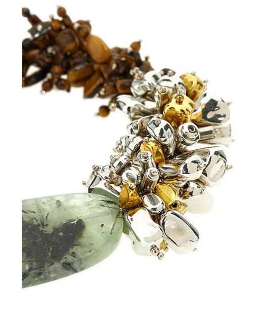 Collana Perline di Dries Van Noten in Brown