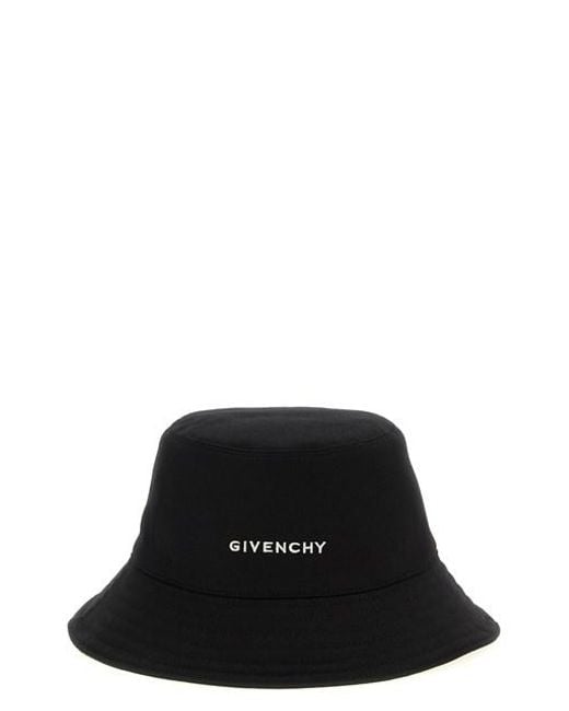 Givenchy Black Logo Embroidery Bucket Hat for men