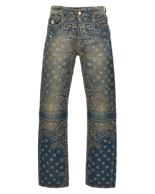Amiri Jeans "Bandana Jaquard" in Blue für Herren