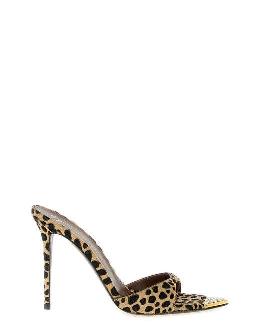 Giuseppe Zanotti Metallic 'intriigo Savage' Mules