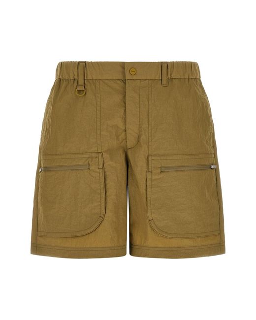 Laminar Green Cargo Bermuda Shorts for men