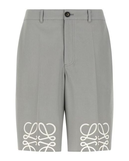 Loewe Men's Gray Bermuda Anagram