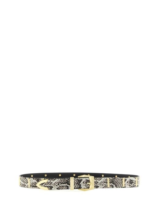 Pinko Black Python Belt