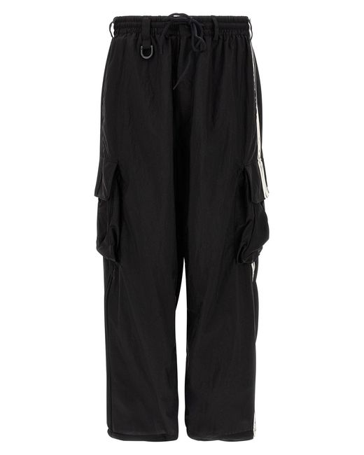 Y-3 Black 'nylon Wired 3-stripes' Joggers