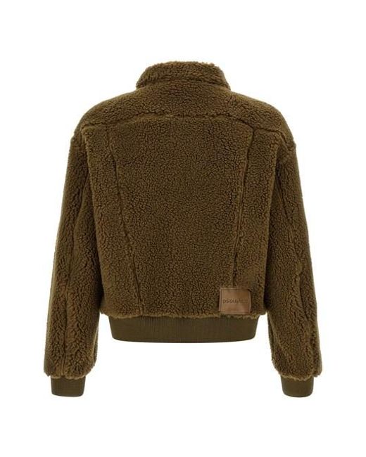 Giacca 'Teddy' di DSquared² in Green da Uomo