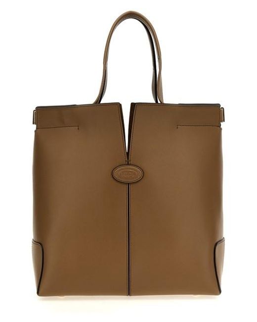 Shopping ' Di Bag Folio' di Tod's in Brown