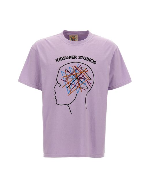 Kidsuper T-Shirt "Thoughts In My Head Tee" in Purple für Herren