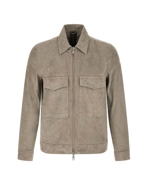 Giorgio Brato Natural Suede Jacket for men