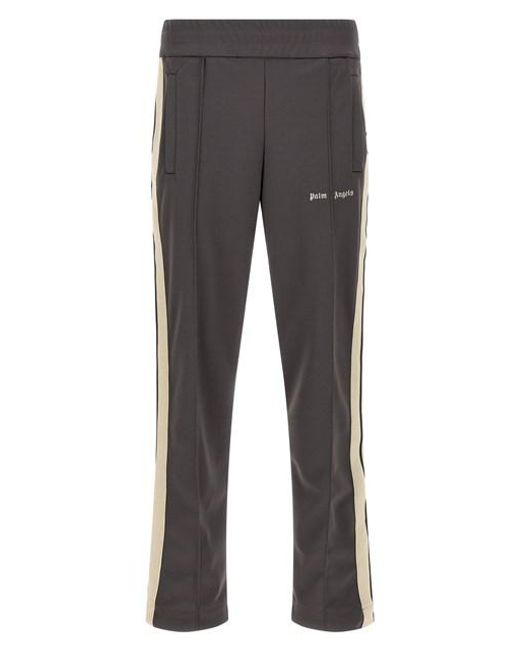 Palm Angels Gray 'classico Logo Track' Joggers for men