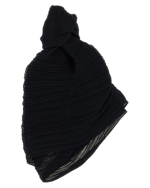 Pleats Please Issey Miyake Black Stoles