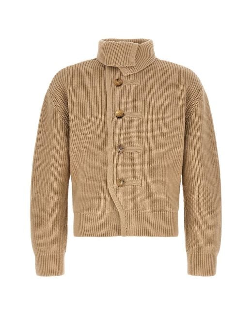 Dries Van Noten Natural 'marino' Cardigan for men