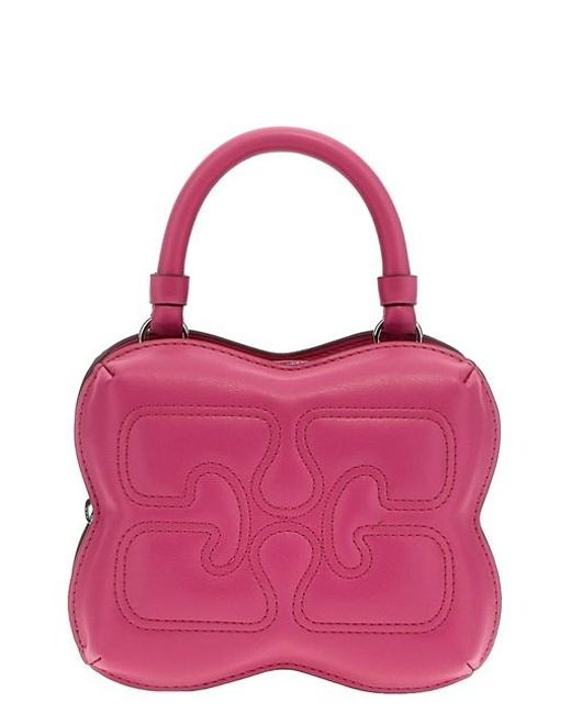 Ganni 'small Butterfly' Crossbody Bag in Pink Lyst