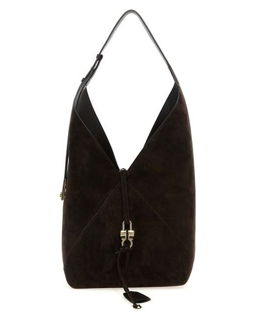 Ferragamo Black 'Hobo' Shoulder Bag