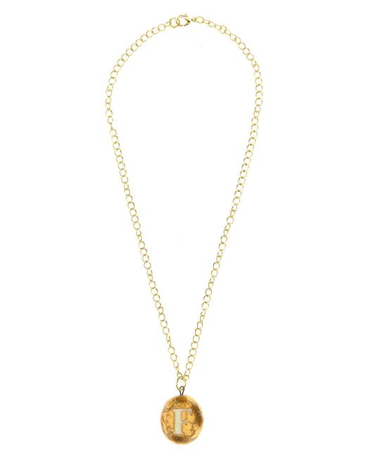 Vetrofuso Multicolor 'f' Necklace