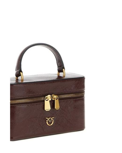 Tracolla 'Vanity Soft' Mini di Pinko in Brown