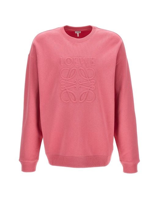 Loewe Pink 'anagram' Sweatshirt for men