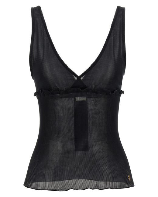 Saint Laurent Black 'Cassandre' Top
