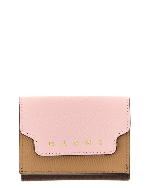 Marni Pink Trifold Wallet