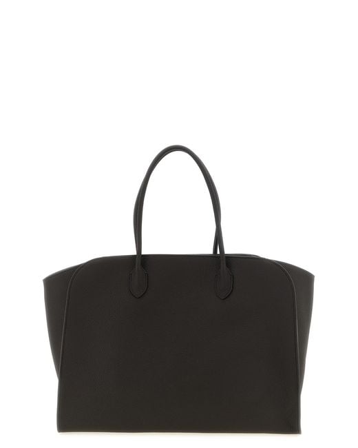 The Row Black 'marlo Tote' Shopping Bag