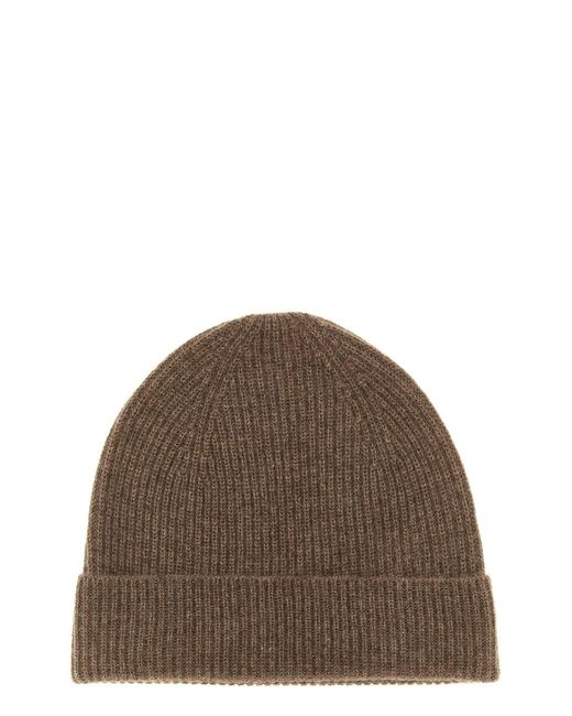 Ballantyne Brown Cashmere Beanie for men