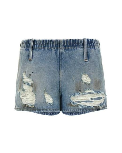 MM6 by Maison Martin Margiela Blue Used Shorts