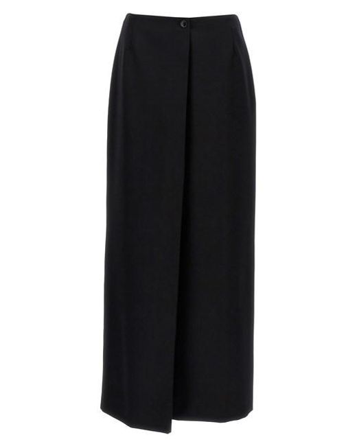 Givenchy Black Long Skirt Back Slit