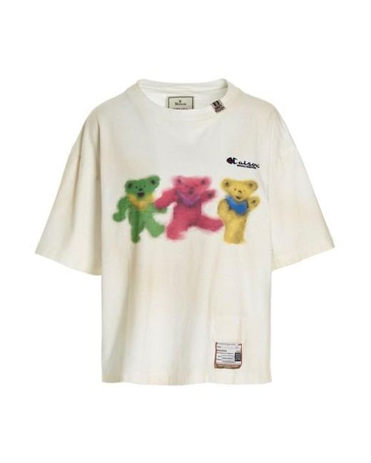 Maison Mihara Yasuhiro White 'bear' T-shirt