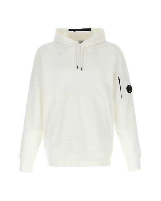 C P Company Kapuzenpullover "Diagonal" in White für Herren