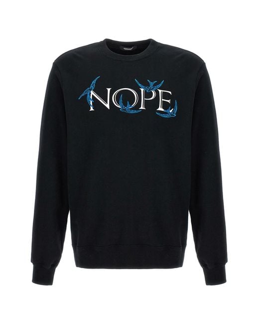 Undercover Sweatshirt "Nope" in Black für Herren